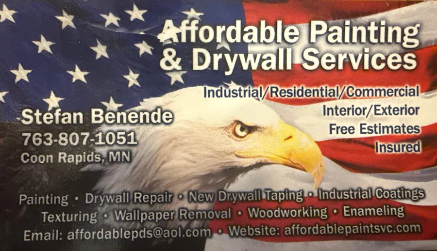 Affordable Painting & Drywall Services LLC Business Card